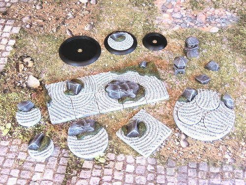  Samurai Zen Garden Bases